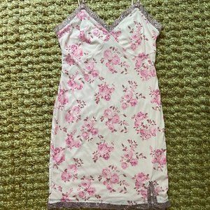 Wild Fable pink floral slip dress size M